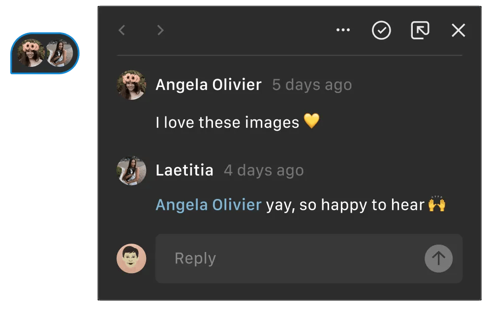 Live Figma Feedback Comments PNG