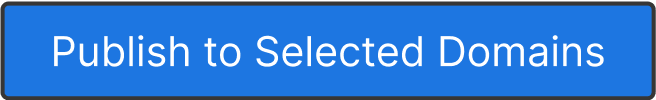 Image du bouton Webflow Publier sur le concepteur de domaine sélectionné