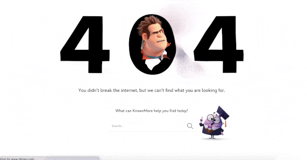 Disney 404 Page